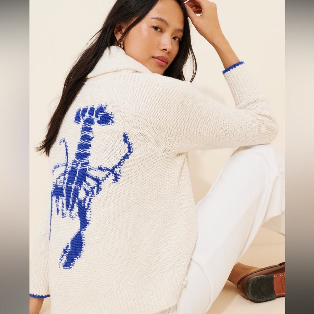 Lobster Collared Cardigan Maeve by Anthropologie